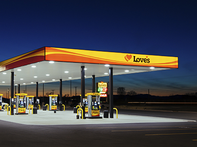 Stop in at Love's to buy fuel