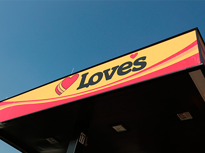 Love's fuel canopy