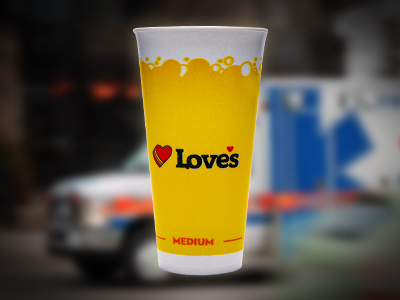 free Love's fountain drink for medical professionals