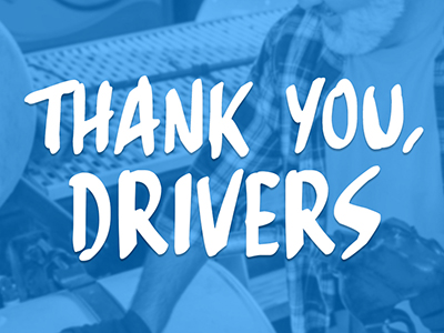 thank you drivers text graphic from loves