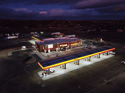 loves travel stops aerial photo of new location in madras oregon