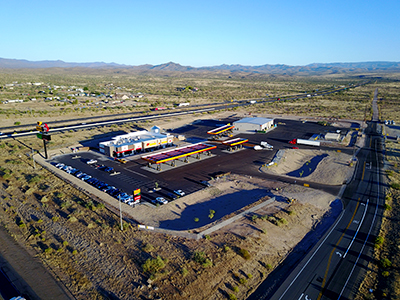 drone photo of Love's Travel Stops in Cordes Junction, Arizona