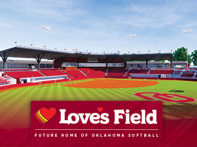 Rendering of Love's Field, the new OU Softball stadium